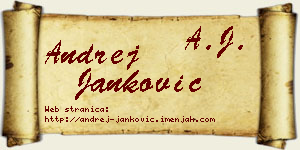 Andrej Janković vizit kartica